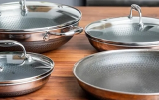 new ceramic cookware arranged on a tabletop